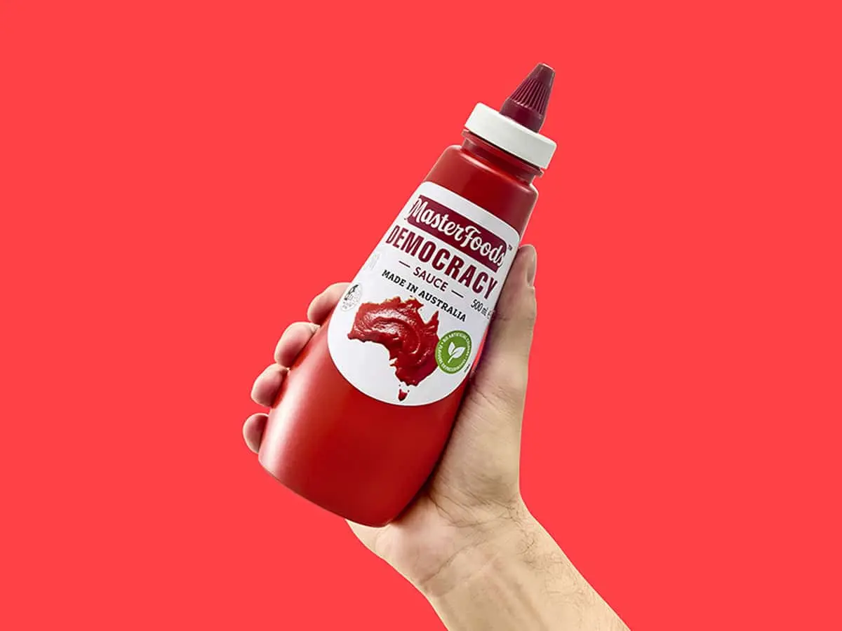 MasterFoods Transforms Iconic Tomato Sauce into "Democracy Sauce" for Australian Elections